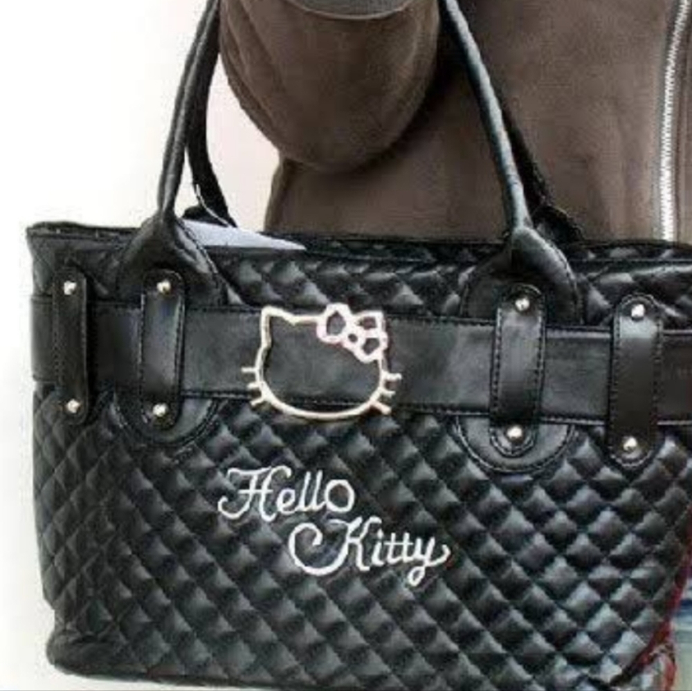 Hello Kitty Faux Leather like Tote Purse / Handbag / Shoulder Bag